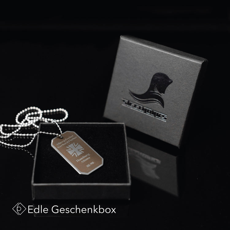 Eisernes Kreuz Dog Tag (Schwarz)