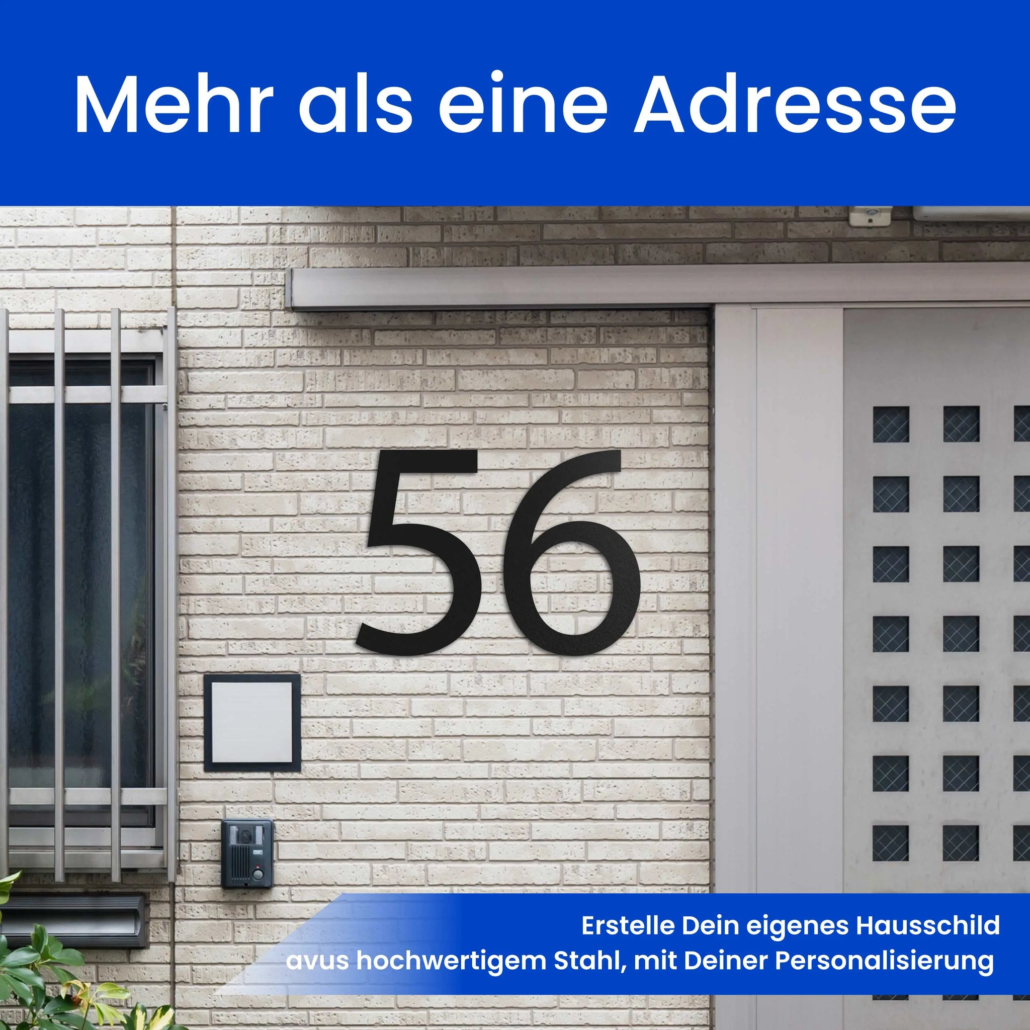 Modern -  Hausnummer