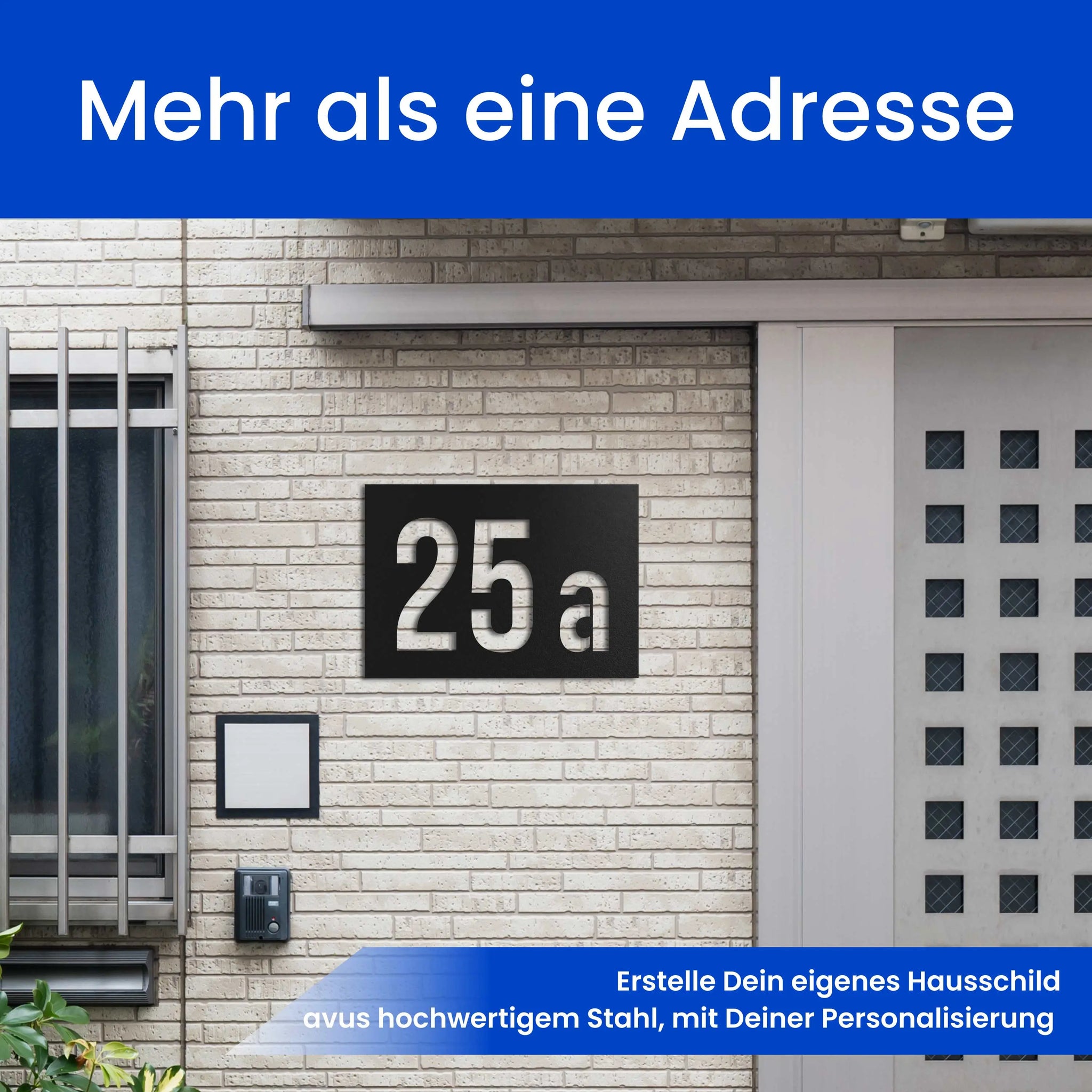 Moderne Hausnummer
