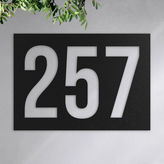 Moderne Hausnummer -  Hausnummer