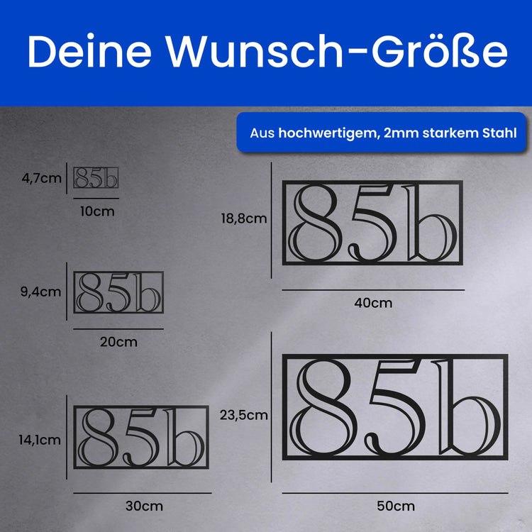 Hausnummer Schatten -  Hausnummer