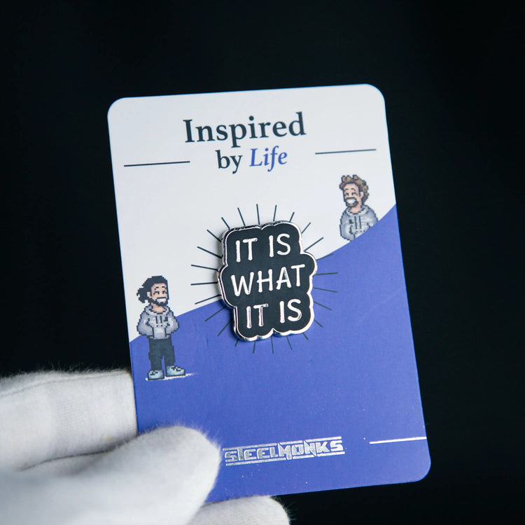 Lustige Freizeit Anstecker Steelmonks