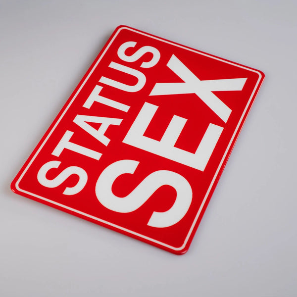 Status Sex Schild Steelmonks