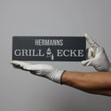 Modernes Grillschild -  Grillschild