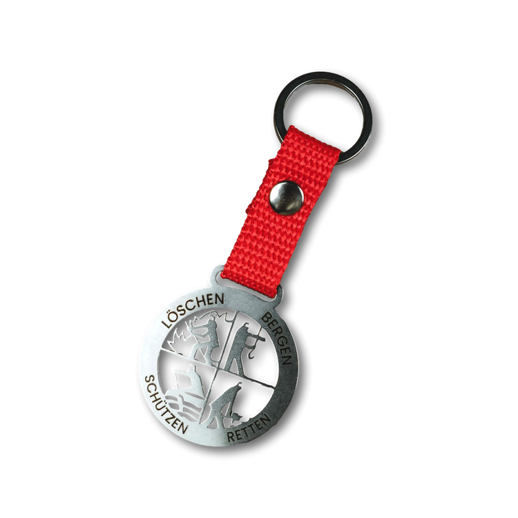 Passender Signet Anhänger (Rotes Polyester-Band)