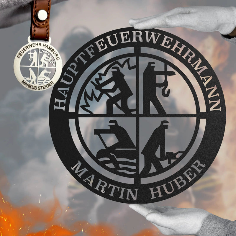 Kleines Signet Set (Schild & Anhänger) Steelmonks – Schilder aus Stahl von Steelmonks