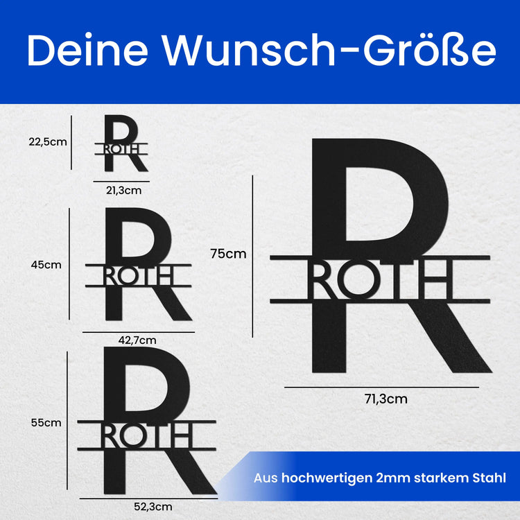 Moderner Buchstaben -  Monogramm