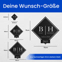 Doppel Monogramm im Schild -  Monogramm