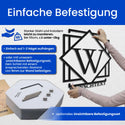 Monogramm im filigranen Schild -  Monogramm