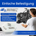 Motorrad mit Name und Nummer