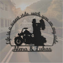 Life is a sweet ride -  Motorrad Schild