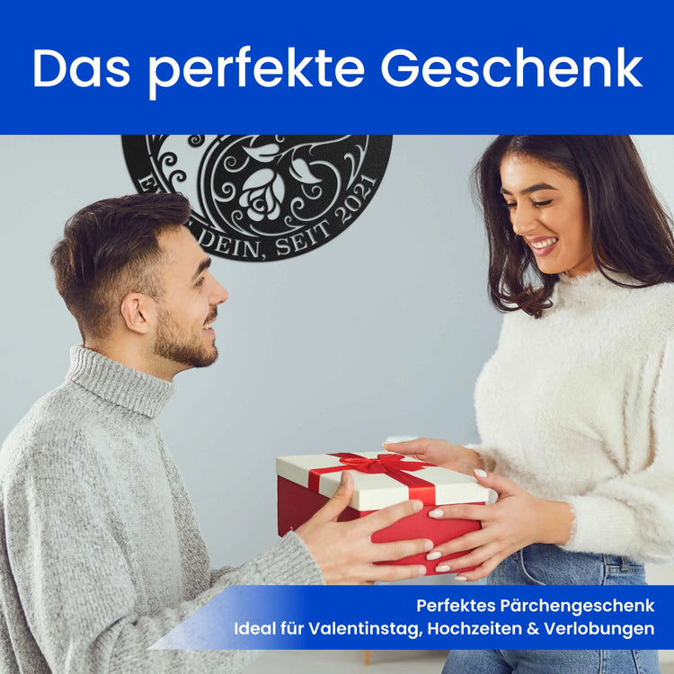 Rosen Monogramm - Geschenk für Ihn