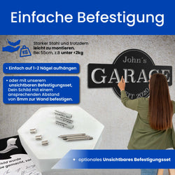 Klassisches Garagen Schild -  Garagenschild