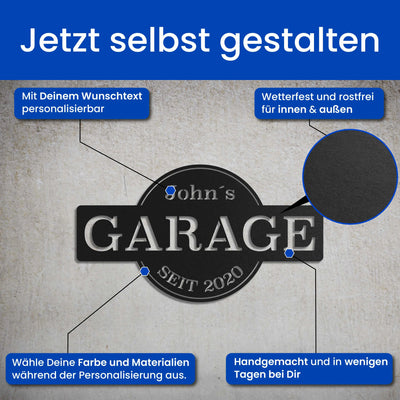 Klassisches Garagen Schild -  Garagenschild