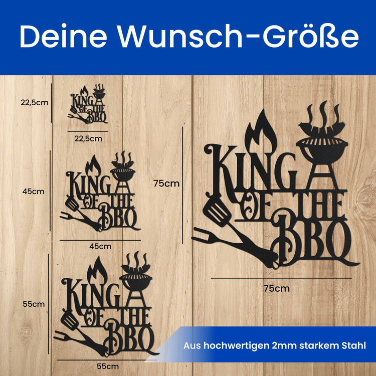 King of the BBQ -  Grillschild