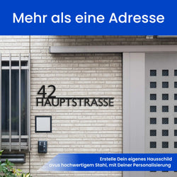 Modernes Straßenschild (Links) -  Straßenschild