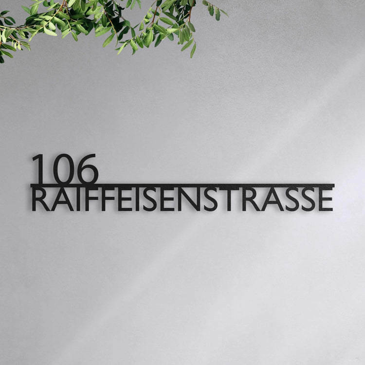 Modernes Straßenschild (Links)