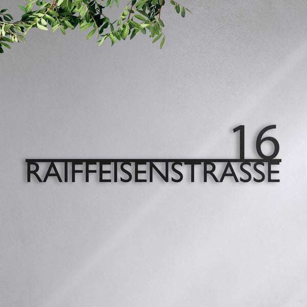 Modernes Straßenschild Steelmonks