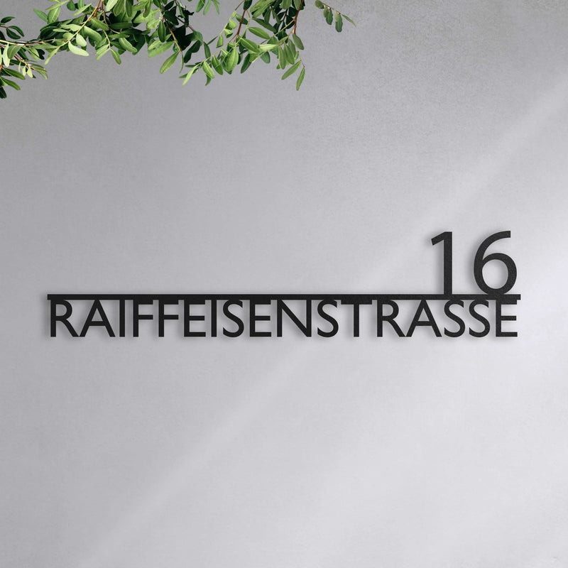 Modernes Straßenschild Steelmonks