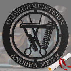 Friseurin -  Zunft-Schilder