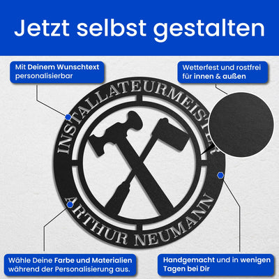 Installateur -  Zunft-Schilder