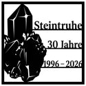Rechteckiges Jubiläumsschild „Steintruhe“ – 30 Jahre (1996–2026)