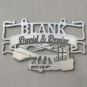 Banderolen-Wandschild BLANK – David & Denise