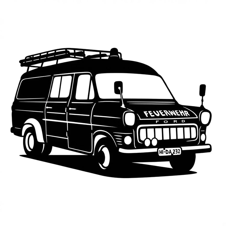 TSF Ford Feuerwehr Wandschild Steelmonks