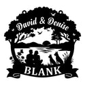 Baumkrone-Familienschild David & Denise – BLANK