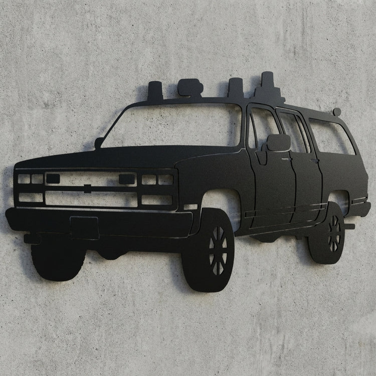Fahrzeug Silhouette Wandschild