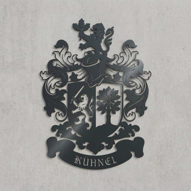 Familienwappen Emblem-Wandschild