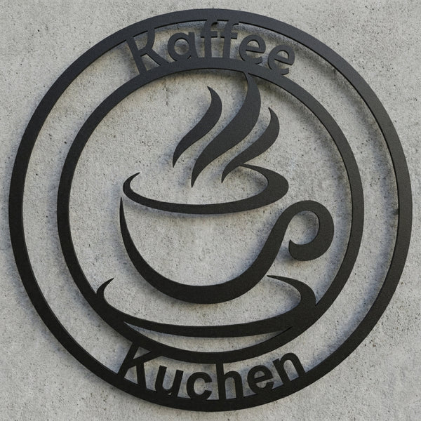 Rundschild Kaffee & Kuchen