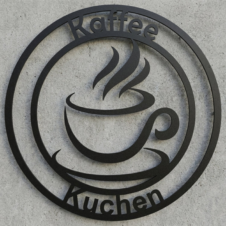 Rundschild Kaffee & Kuchen