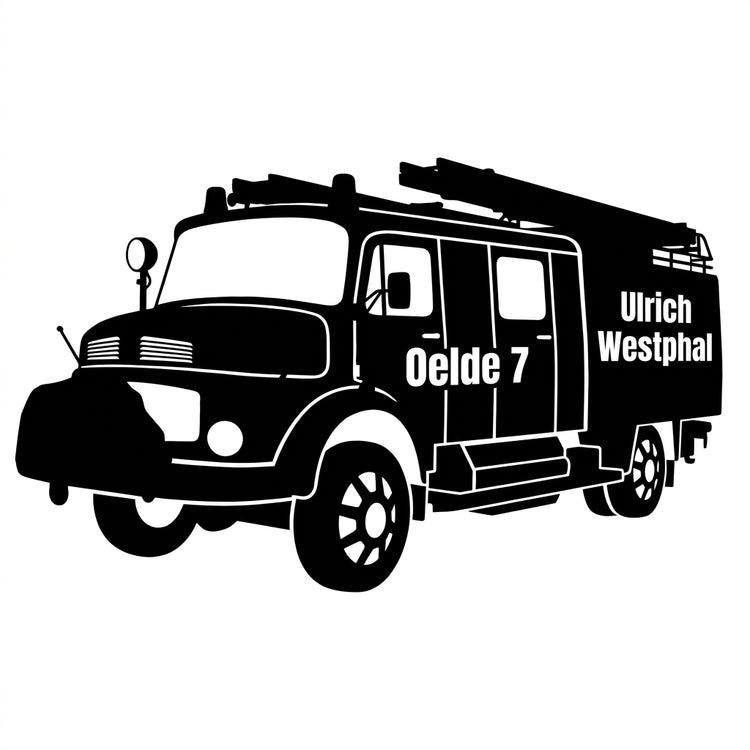 Fahrzeug Silhouette Wandschild – Oelde 7