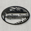 Ovales Hausschild – Landhaus Friedl