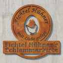 Logo-Wandschild Fichtel Hühner´s Schlemmerkiste Steelmonks