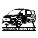 Fahrzeug Silhouette Wandschild mit Text