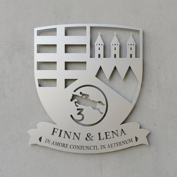 Familienwappen-Wandschild