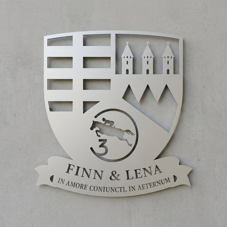 Familienwappen-Wandschild
