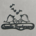 Familienschild Musiknoten – Familie Vogelgesang Steelmonks