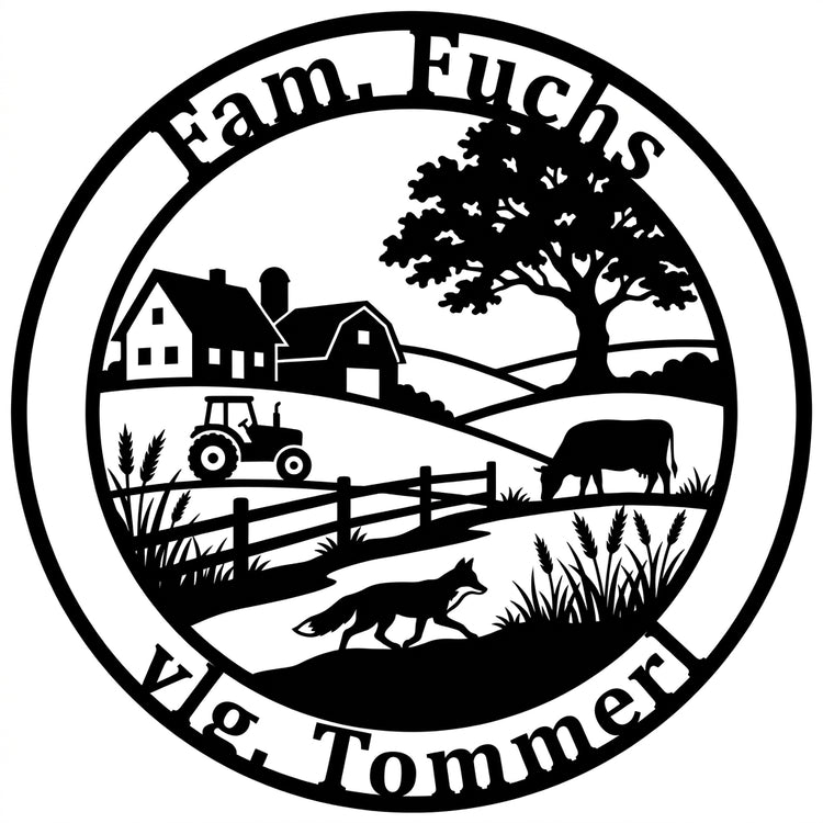 Landwirtschafts-Emblem Fam. Fuchs – vlg. Tommerl