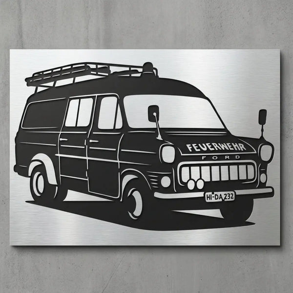 TSF Ford Feuerwehr Wandschild Steelmonks