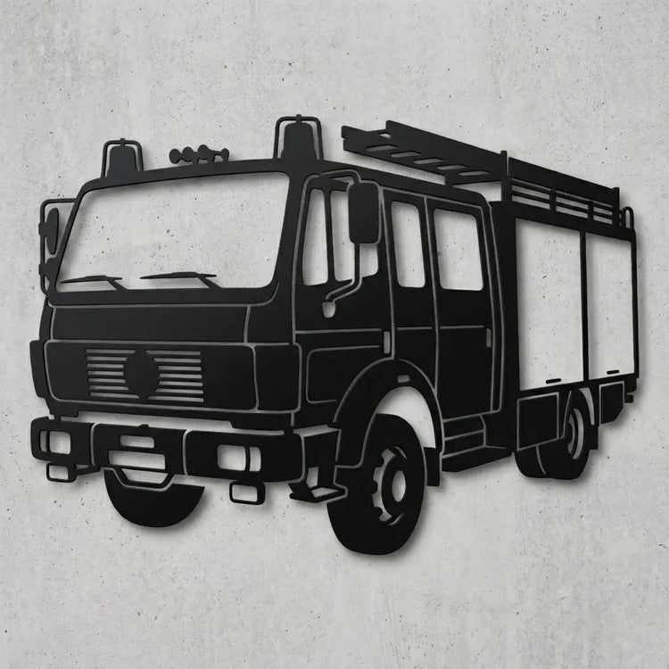 LF16 Feuerwehr Silhouette Wandschild