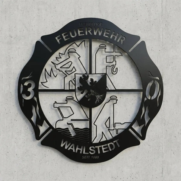Wappen-Ausschnitt Emblem-Wandschild Steelmonks