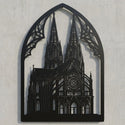 Kölner Dom Spitzbogen-Wandschild Steelmonks
