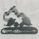 Musik-Wandschild Familie Vogelgesang Steelmonks