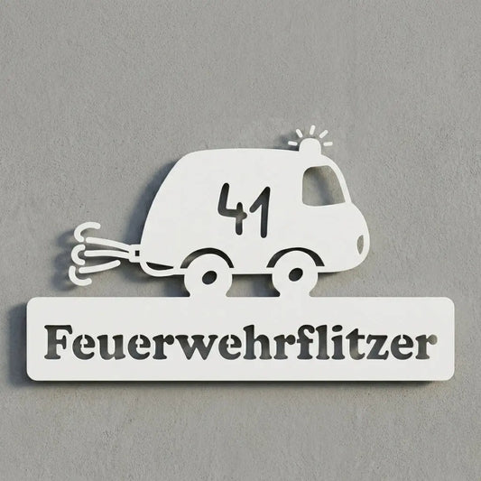 Feuerwehrflitzer Wandschild 41 Steelmonks
