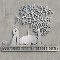 Silhouetten-Wandschild nach Vorlage