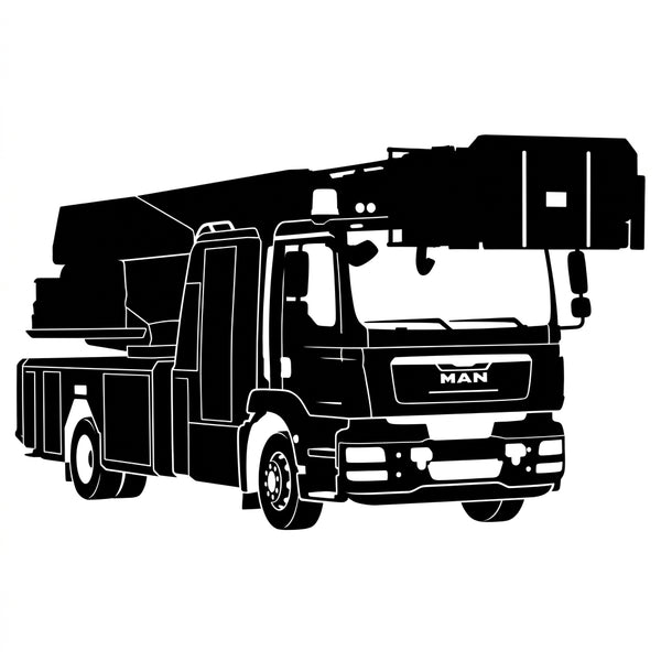 Feuerwehrauto Silhouette