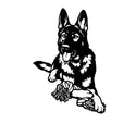 Hundekontur Silhouetten-Wandschild